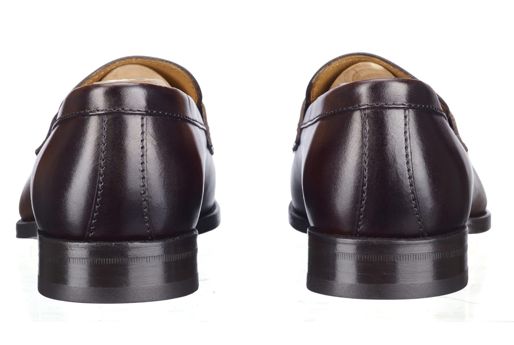 👞 Mocassin Homme Cuir Chocolat Patiné 👞