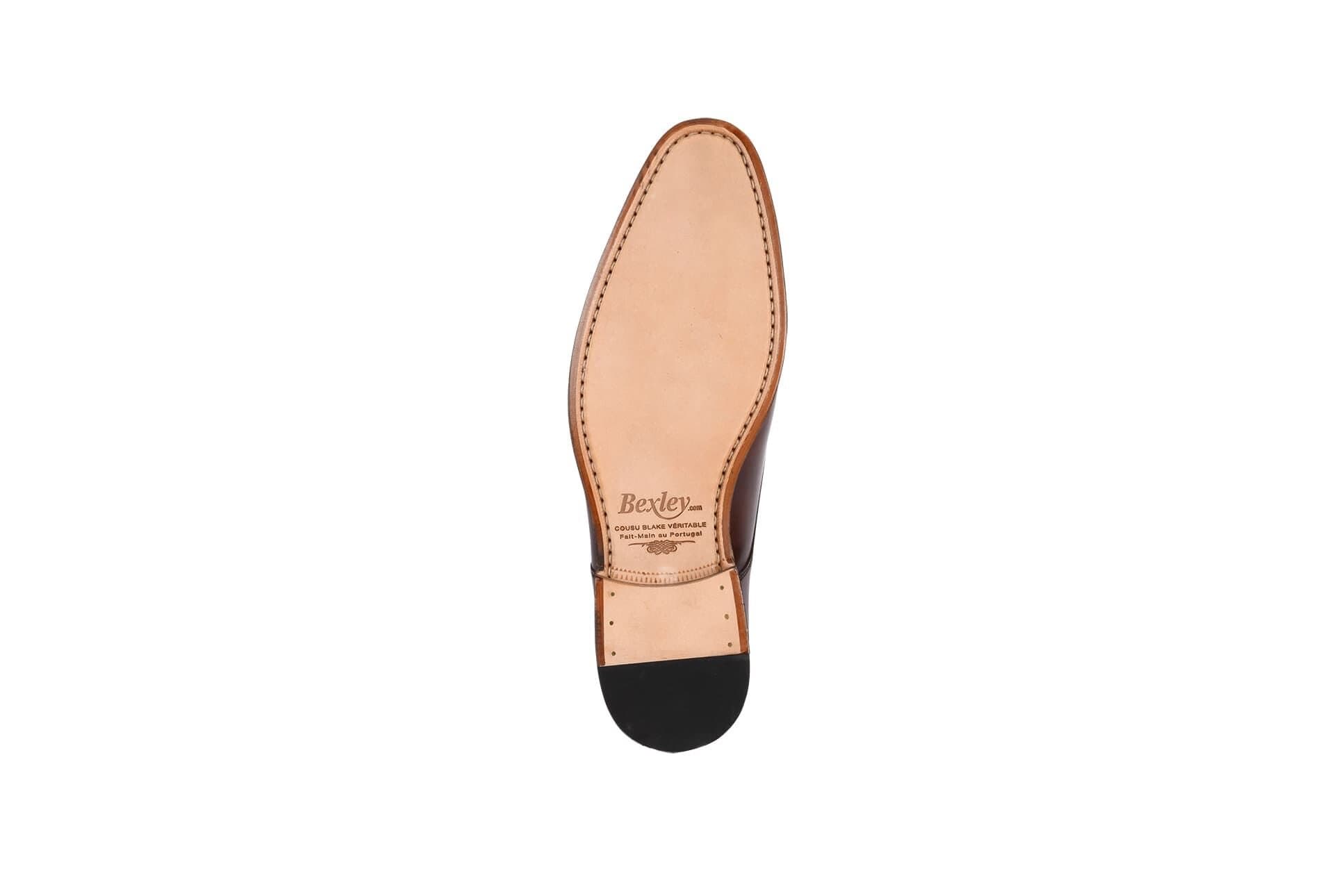 👞 Mocassin Homme Cuir Chocolat Patiné 👞