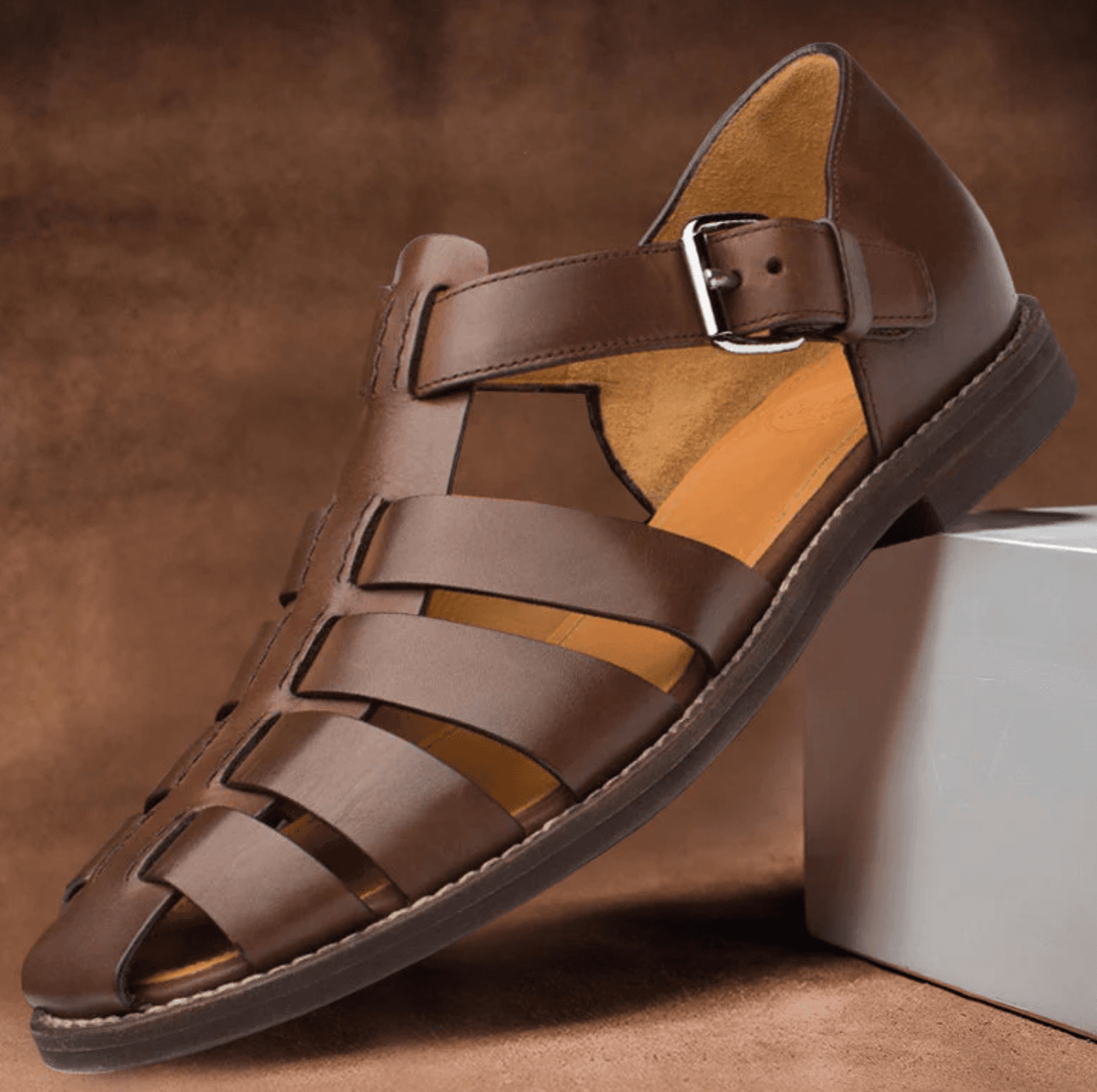 👞 Sandales Homme en Cuir 👞