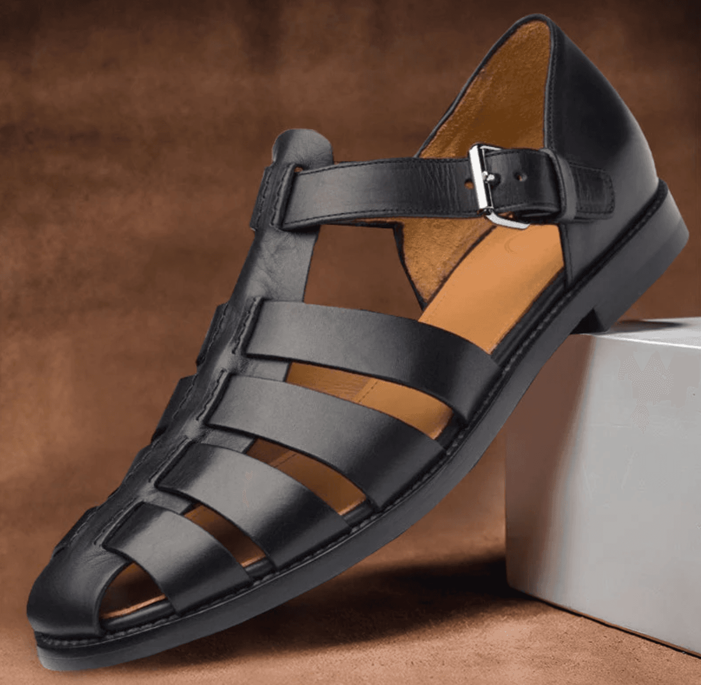 👞 Sandales Homme en Cuir 👞