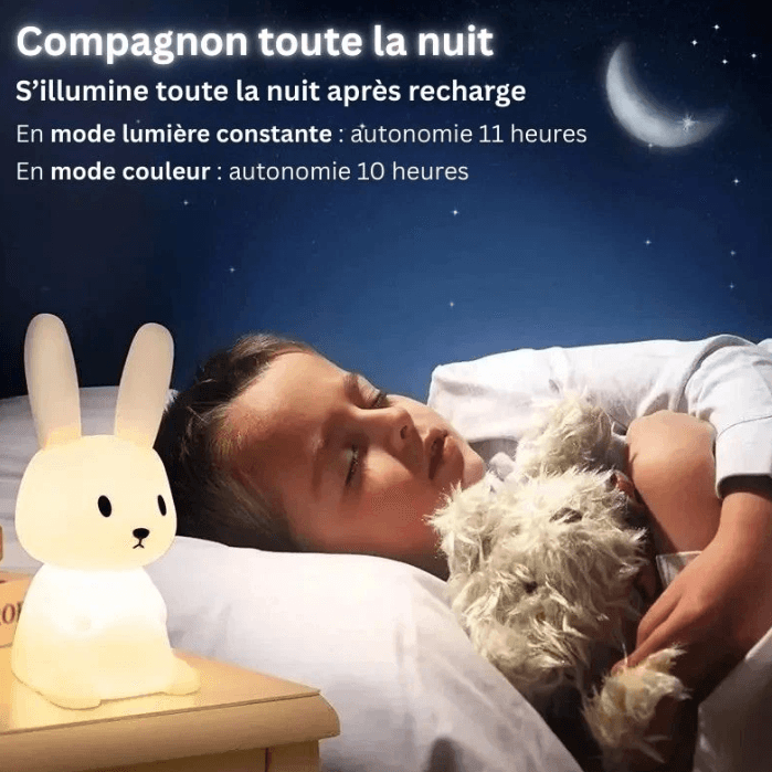 🐰 Veilleuse Lapin en Silicone 🐰